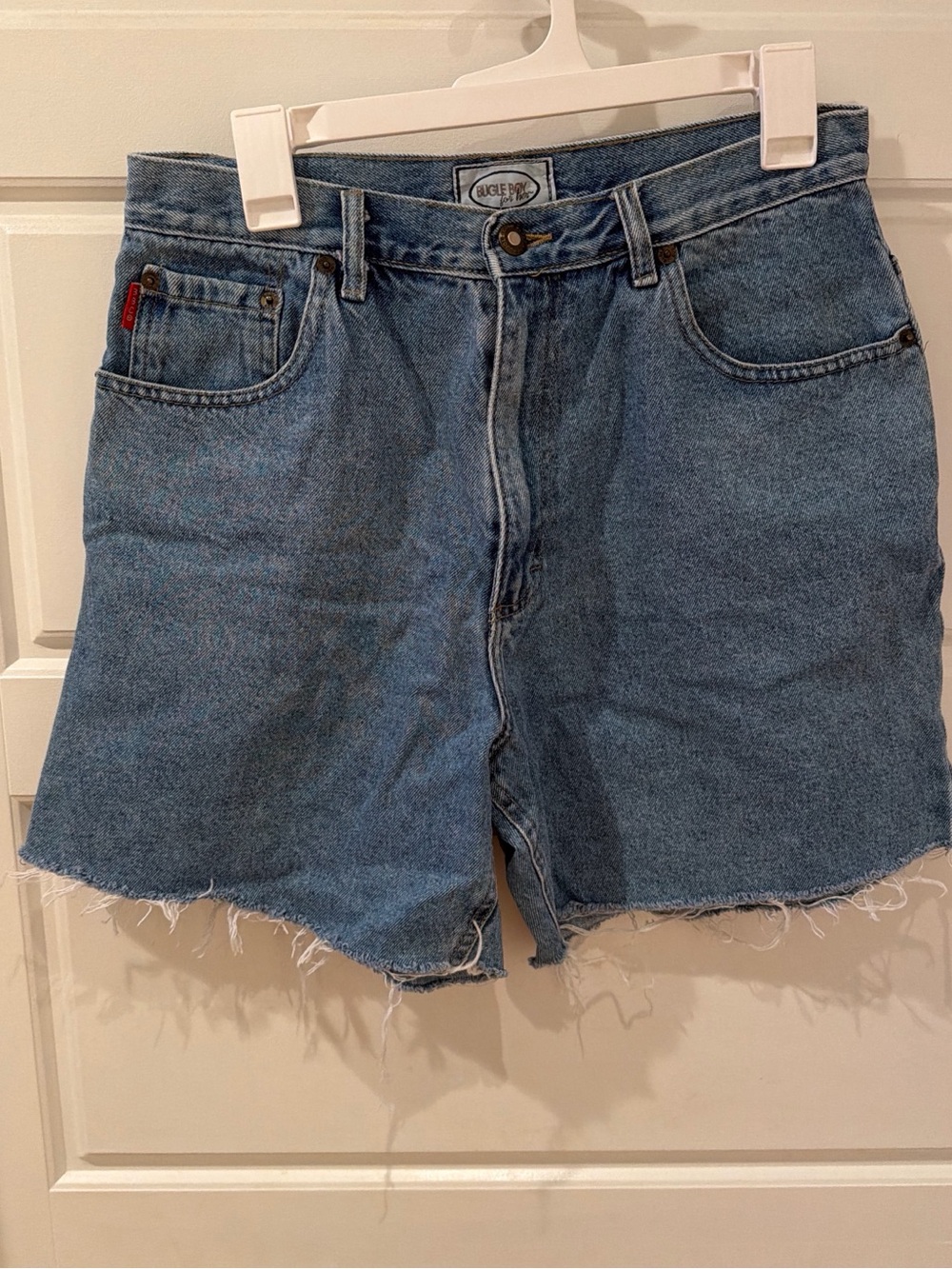 Light Wash Denim Cutoff Shorts - Unbranded